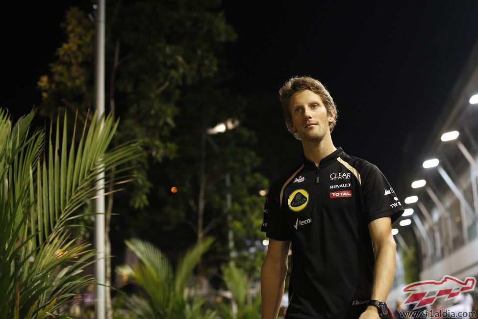 Romain Grosjean vuelve a pilotar