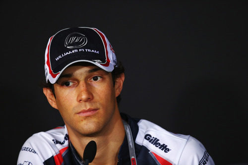 Bruno Senna en la rueda de prensa de la FIA del jueves en Singapur