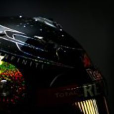 El casco especial con LEDs de Sebastian Vettel en Singapur