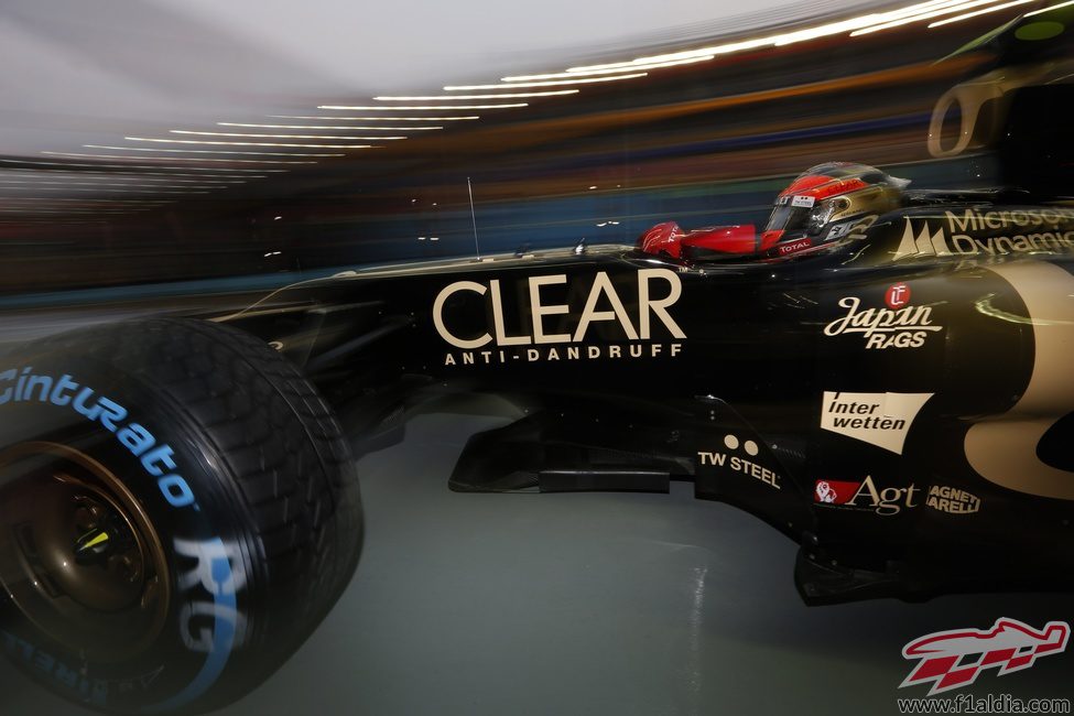 Neumáticos de lluvia para Romain Grosjean