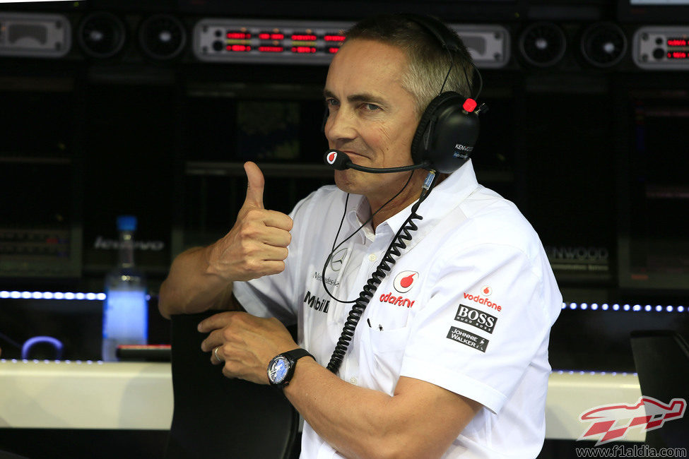 Martin Whitmarsh, satisfecho con el resultado de su equipo