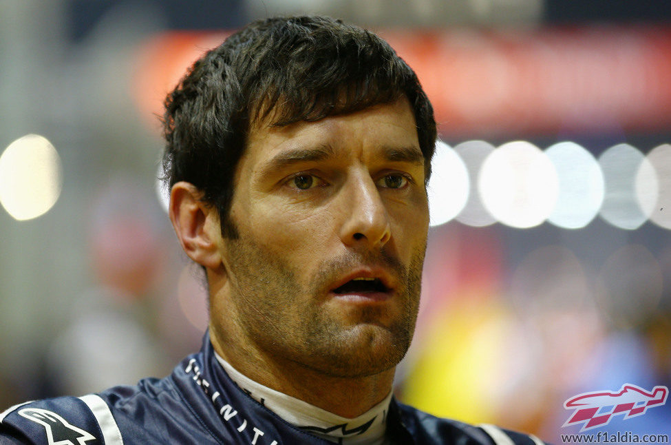 Mark Webber se quedó sin sumar puntos en Singapur