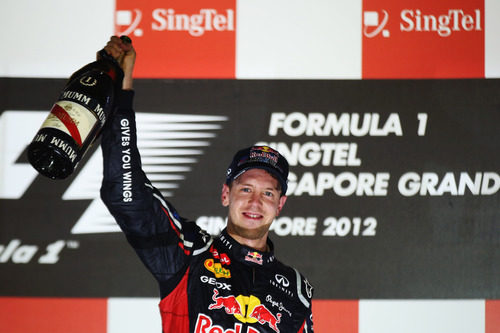 Sebastian Vettel ganó el GP de Singapur 2012