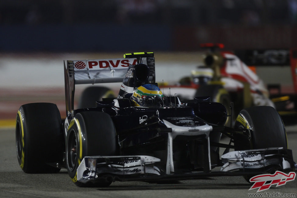 Bruno Senna perdió el KERS a final del GP de Singapur 2012