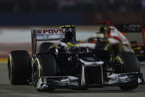 Bruno Senna perdió el KERS a final del GP de Singapur 2012