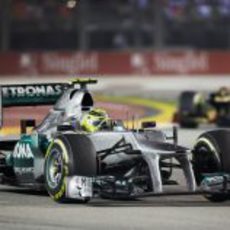 Nico Rosberg terminó la carrera de Singapur en quinta posición