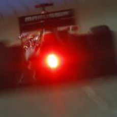 Luz de lluvia en el Marussia MR01