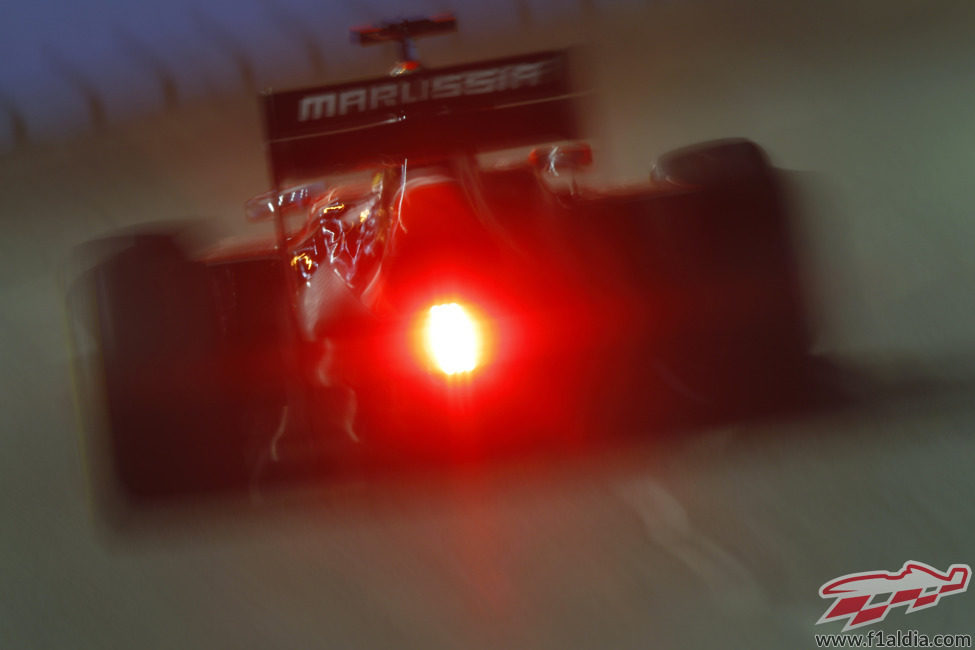 Luz de lluvia en el Marussia MR01