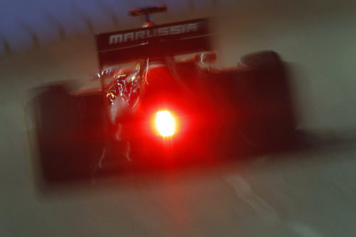 Luz de lluvia en el Marussia MR01