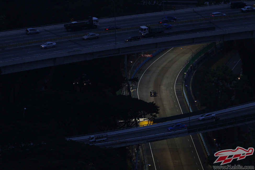 Cruce de caminos en Singapur