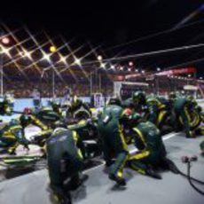 'Pit stop' del equipo Caterham