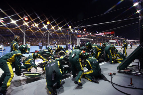 'Pit stop' del equipo Caterham