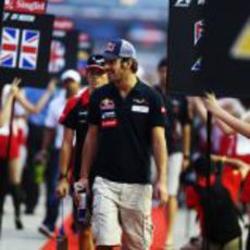 Jean-Eric Vergne, al frente del Drivers Parade