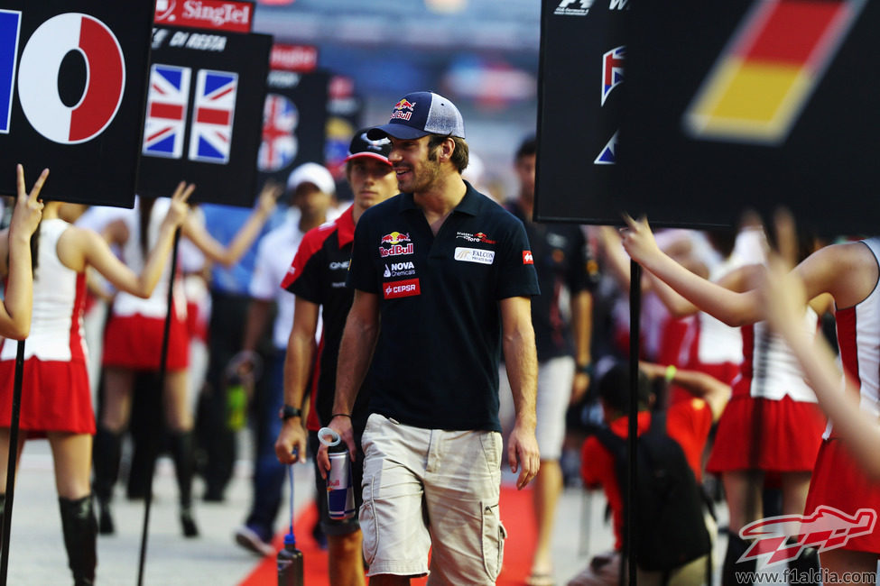 Jean-Eric Vergne, al frente del Drivers Parade