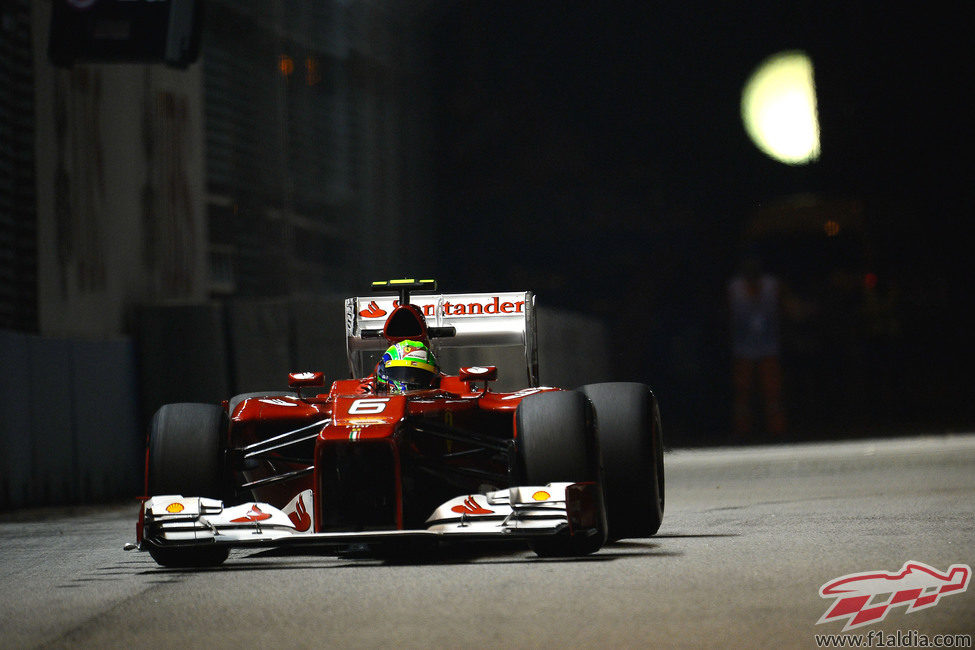 Felipe Massa no pasó a la Q3 en Marina Bay