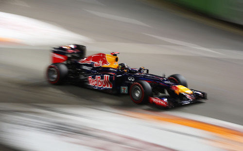 Sebastian Vettel logró la 'pole' en Singapur