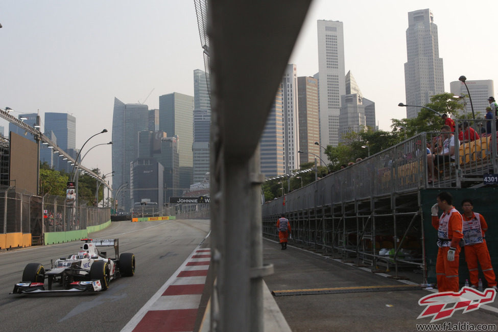 Kamui Kobayashi no pudo pasar a la Q2 en Singapur