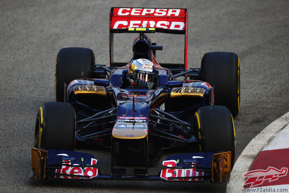 Jean-Eric Vergne entró con el STR7 en la Q2