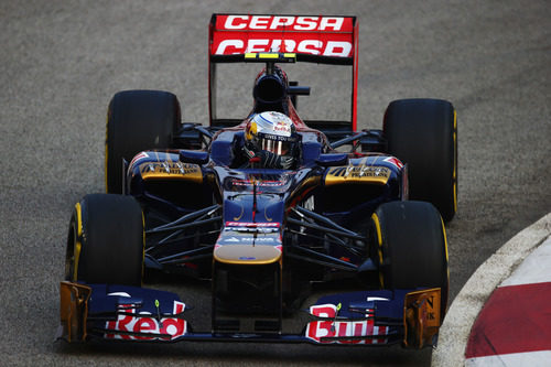 Jean-Eric Vergne entró con el STR7 en la Q2