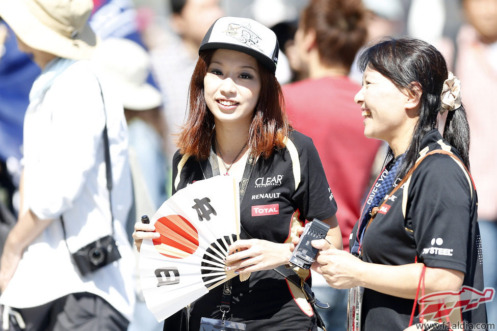 Fans de Lotus en el circuito de Suzuka