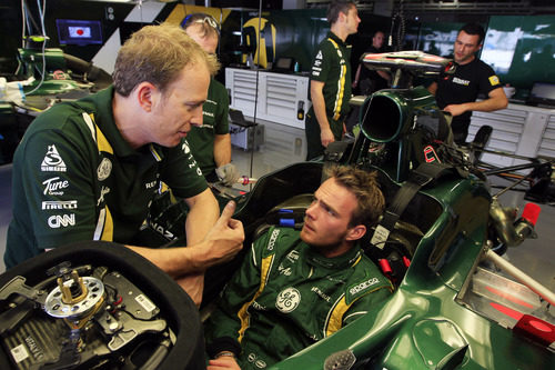 Giedo van der Garde prueba el CT01 en Japón