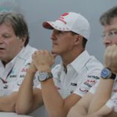 Rueda de prensa de Michael Schumacher en Japón 2012