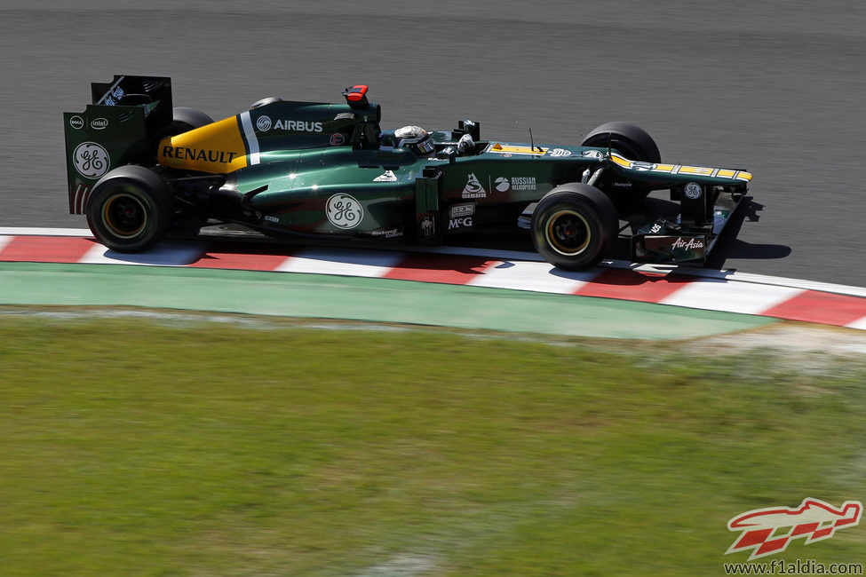 Giedo van der Garde en los libres 1 del GP de Japón 2012