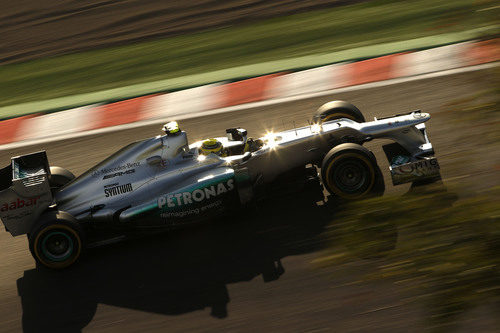 Nico Rosberg bajo el sol de Japón
