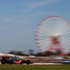 Lewis Hamilton en la pista de Suzuka