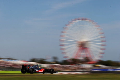 Lewis Hamilton en la pista de Suzuka