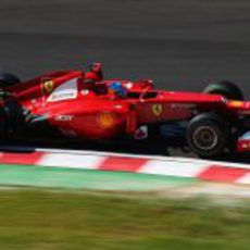 Fernando Alonso en los libres del GP de Japón 2012