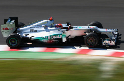 Michael Schumacher en los libres del GP de Japón 2012