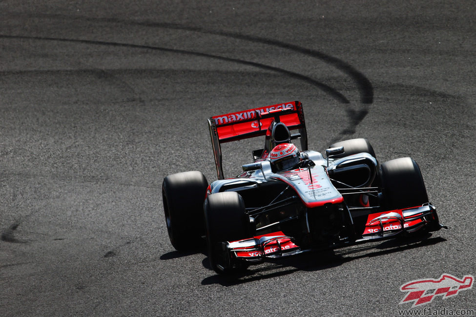 Jenson Button en la clasificación del GP de Japón 2012