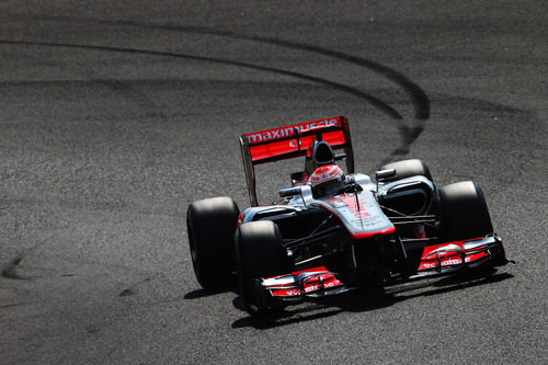 Jenson Button en la clasificación del GP de Japón 2012