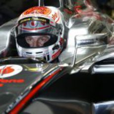 Jenson Button se prepara para disputar el GP de Japón