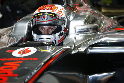 Jenson Button se prepara para disputar el GP de Japón