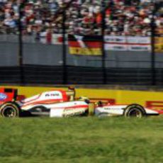 Pedro de la Rosa acabó contento la carrera en Suzuka