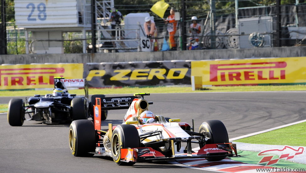 Narain Karthikeyan abandonó en Japón 