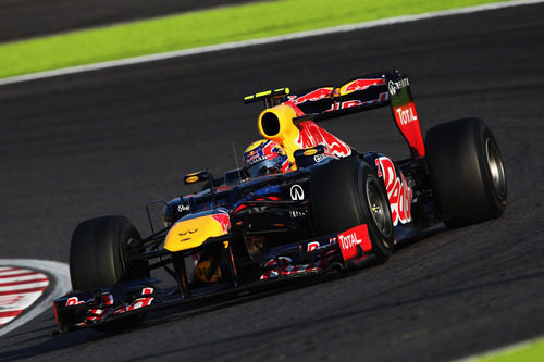 Mark Webber cruzó noveno la línea de meta en Japón