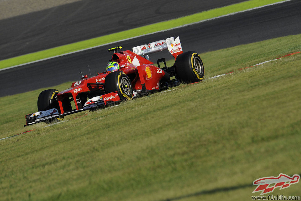 Felipe Massa subió al podio por primera vez en 2012