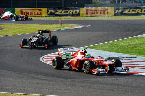Felipe Massa exprimió al máximo el F2012 en Japón