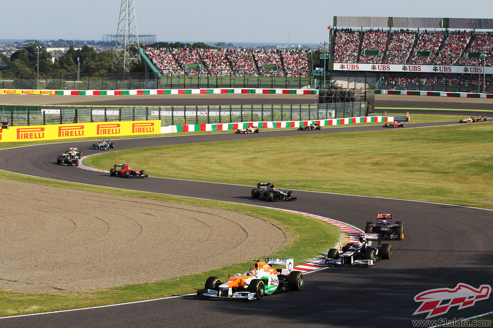 Nico Hülkenberg atraviesa las 'eses' de Suzuka