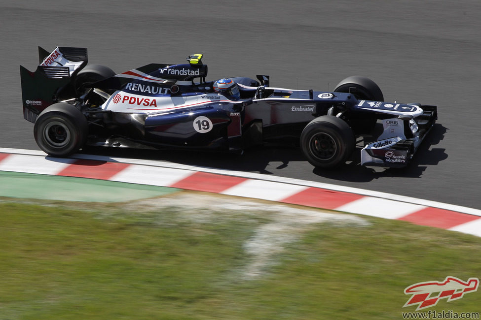 Valtteri Bottas prueba el FW34 para Williams