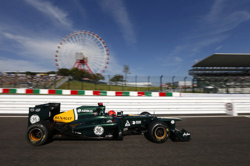 Heikki Kovalainen prueba el CT01 en Japón