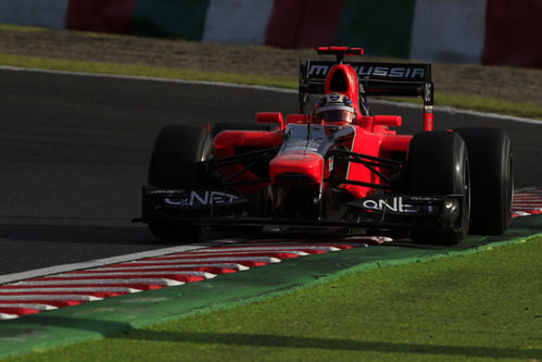 Timo Glock prueba las mejoras de Marussia en los Libres 1
