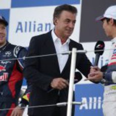 Jean Alesi entrevista a Kamui Kobayashi