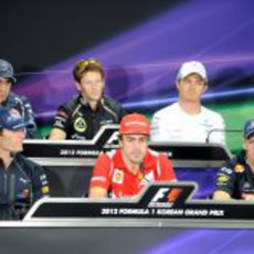 Rueda de prensa FIA del jueves en el GP de Corea 2012