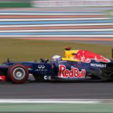 Sebastian Vettel pilota su Red Bull en la clasificación de Corea 2012