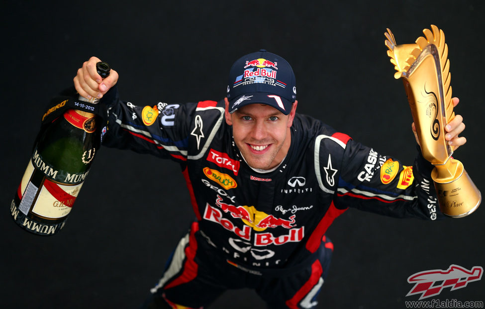 Sebastian Vettel, ganador del GP de Corea 2012
