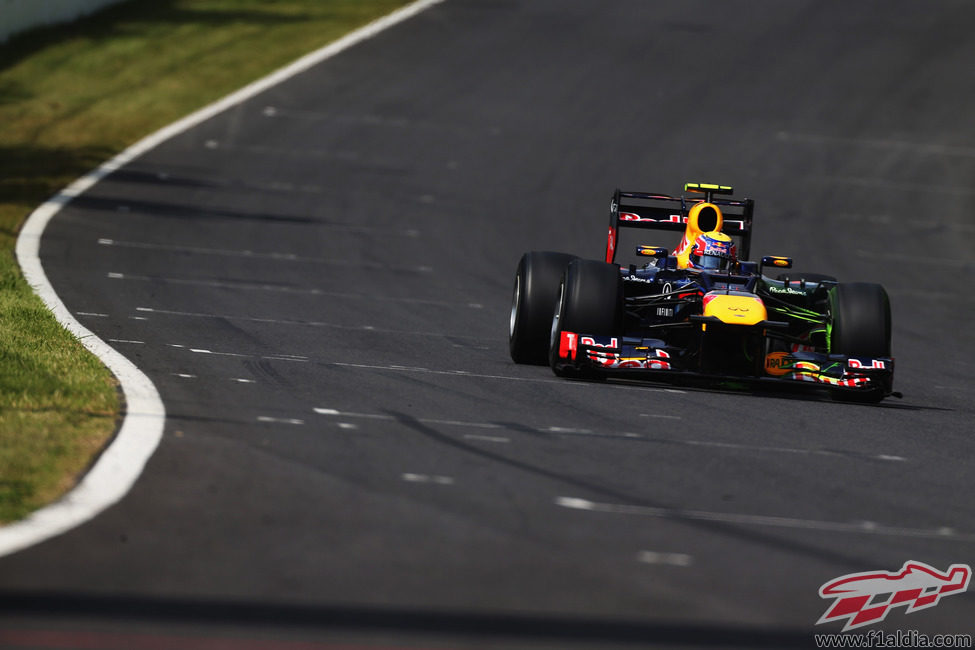 Mark Webber pilota el Red Bull en Suzuka
